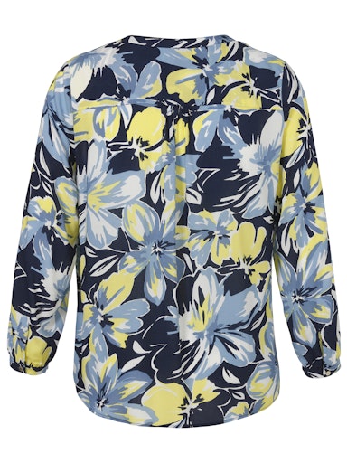 Blouses lange mouw blauw Via Appia Due