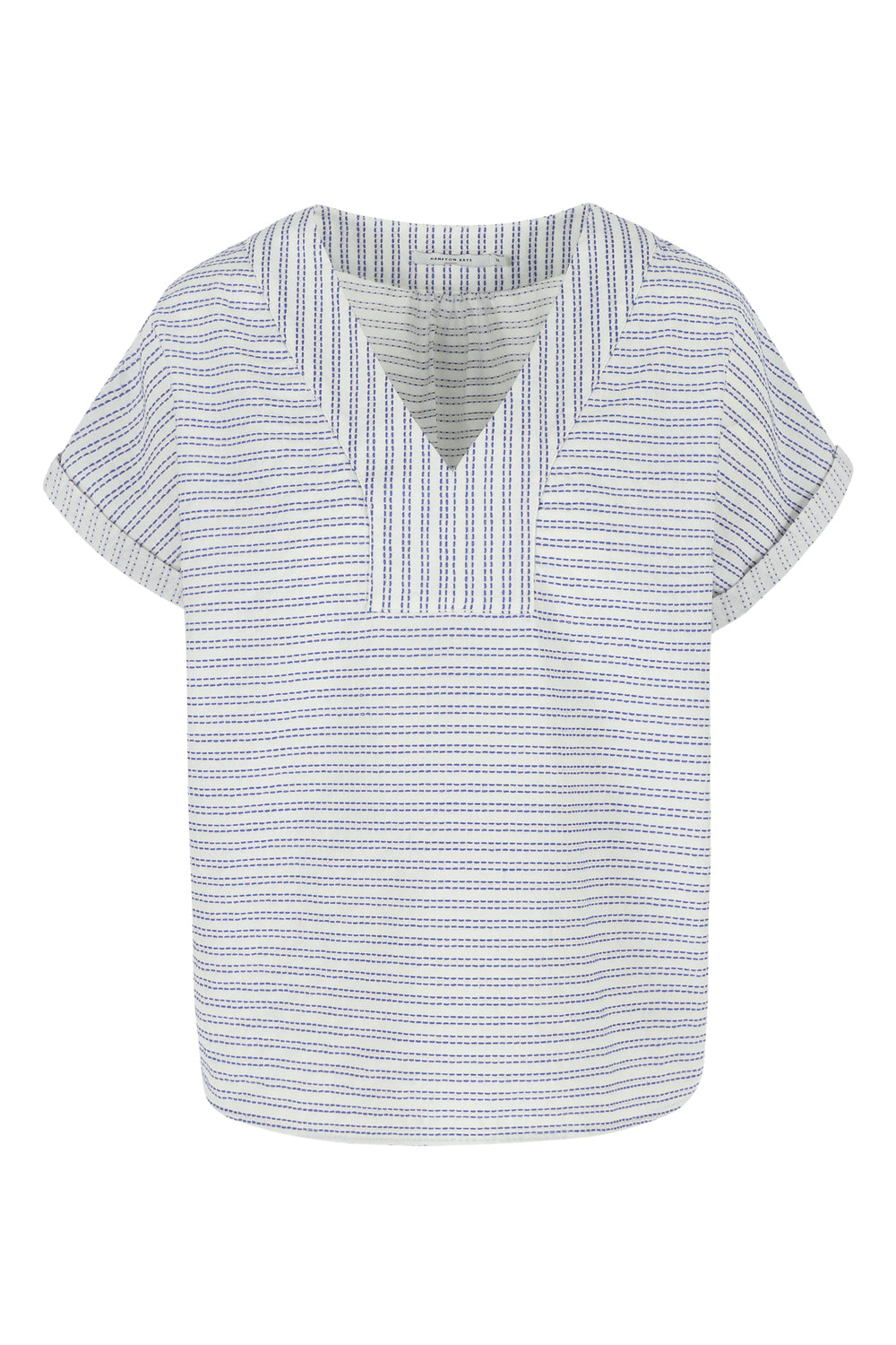 Blouses korte mouw navy Hampton Bays