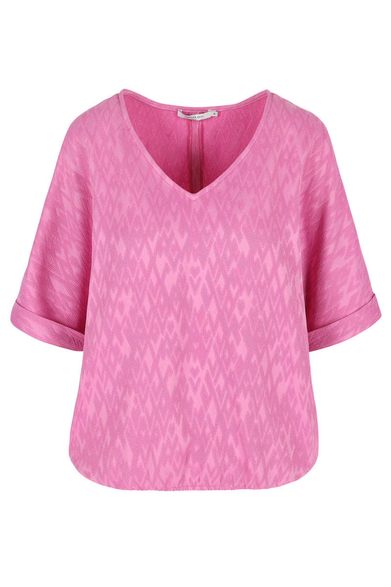 Blouses korte mouw roze Hampton Bays