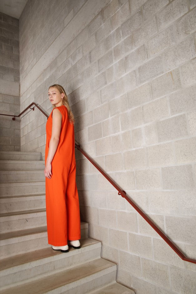 Jumpsuits korte mouw oranje Hampton Bays