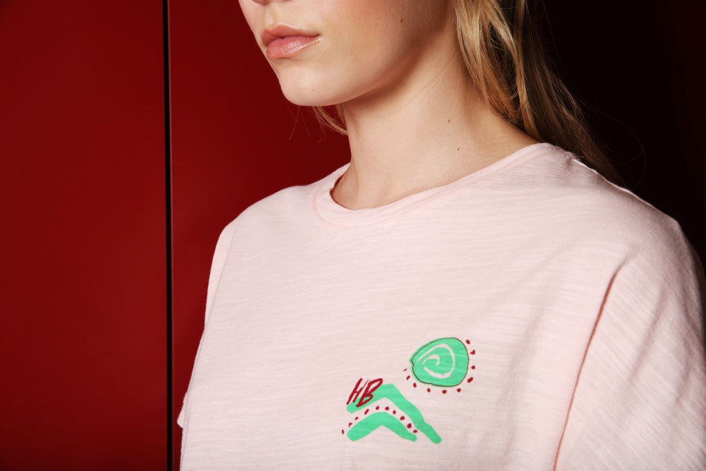 T-shirts korte mouw roze Hampton Bays