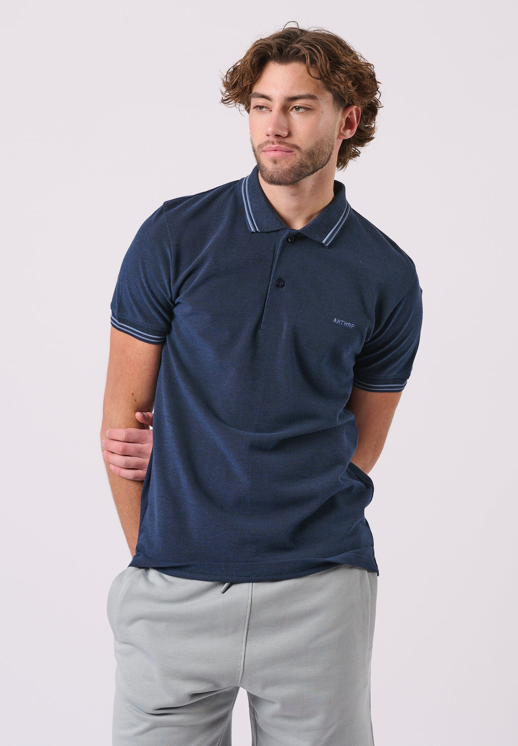 Polo's korte mouw navy ANTWRP