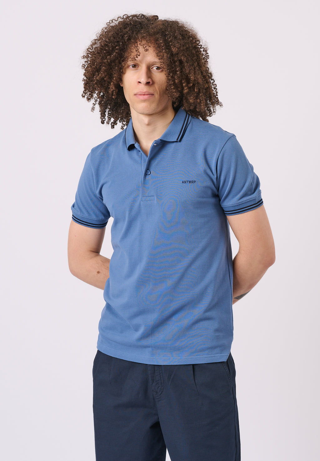 Polo's korte mouw blauw ANTWRP