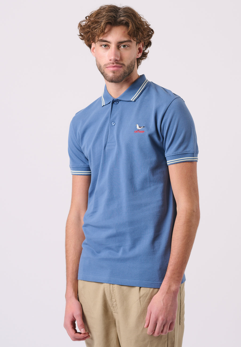 Polo's korte mouw blauw ANTWRP