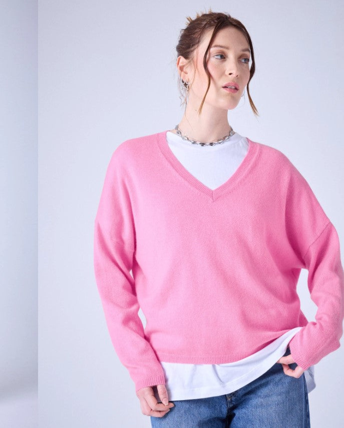 Pulls roze Absolut cashmere.