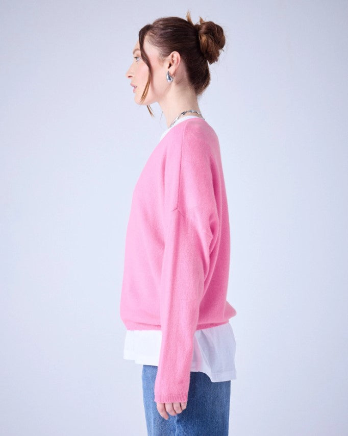 Pulls roze Absolut cashmere.