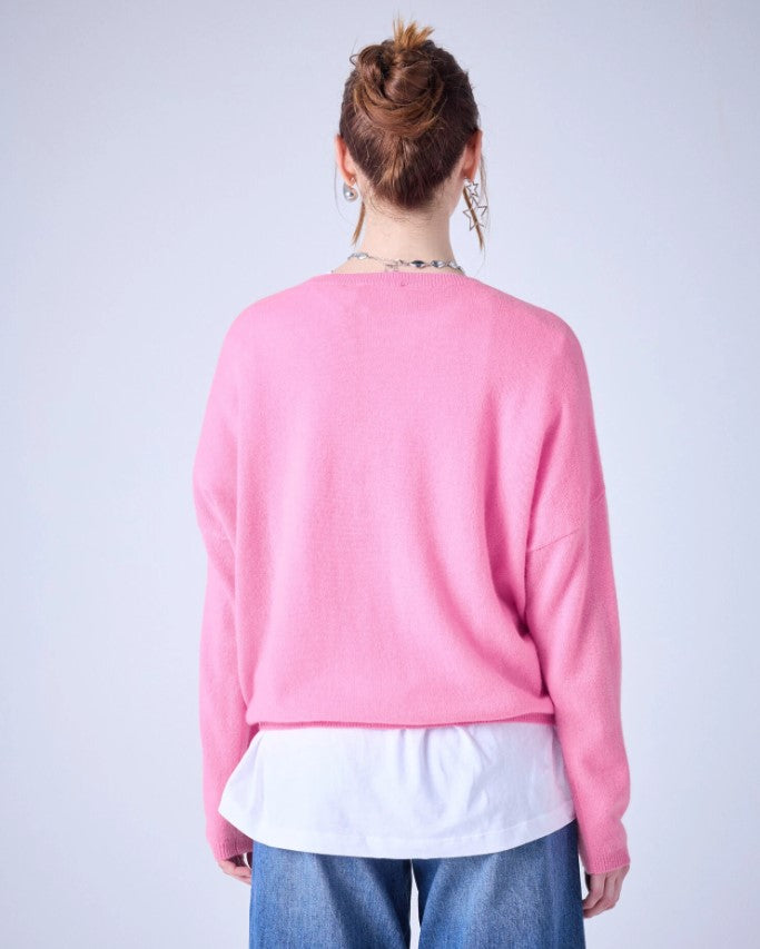 Pulls roze Absolut cashmere.
