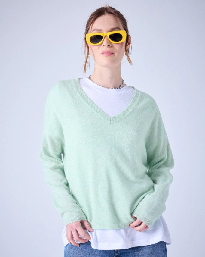 Pulls groen Absolut cashmere.