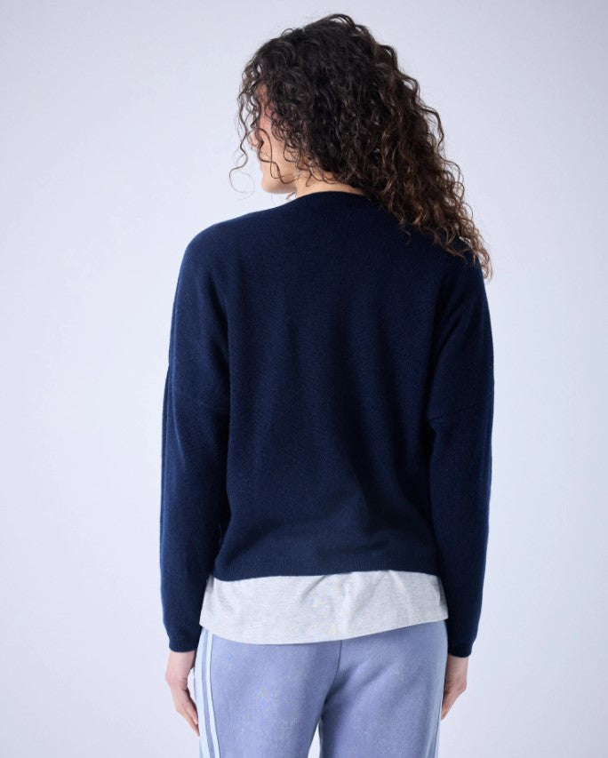 Pulls navy Absolut cashmere.