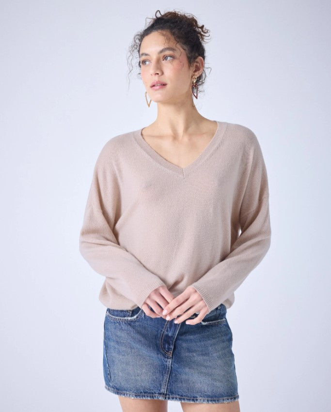 Pulls beige Absolut cashmere.