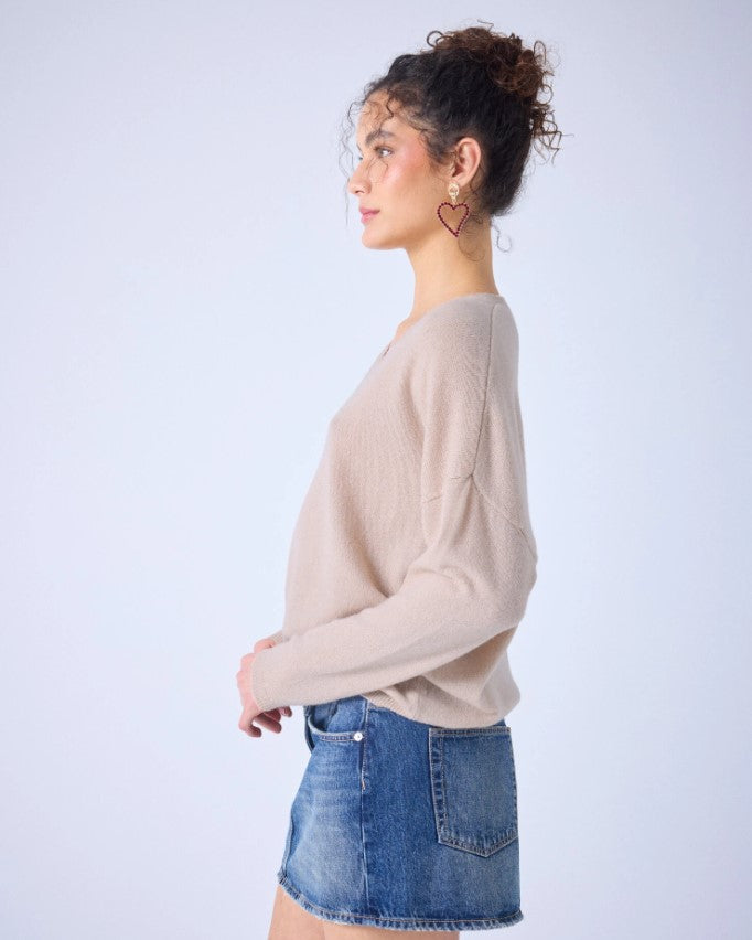 Pulls beige Absolut cashmere.