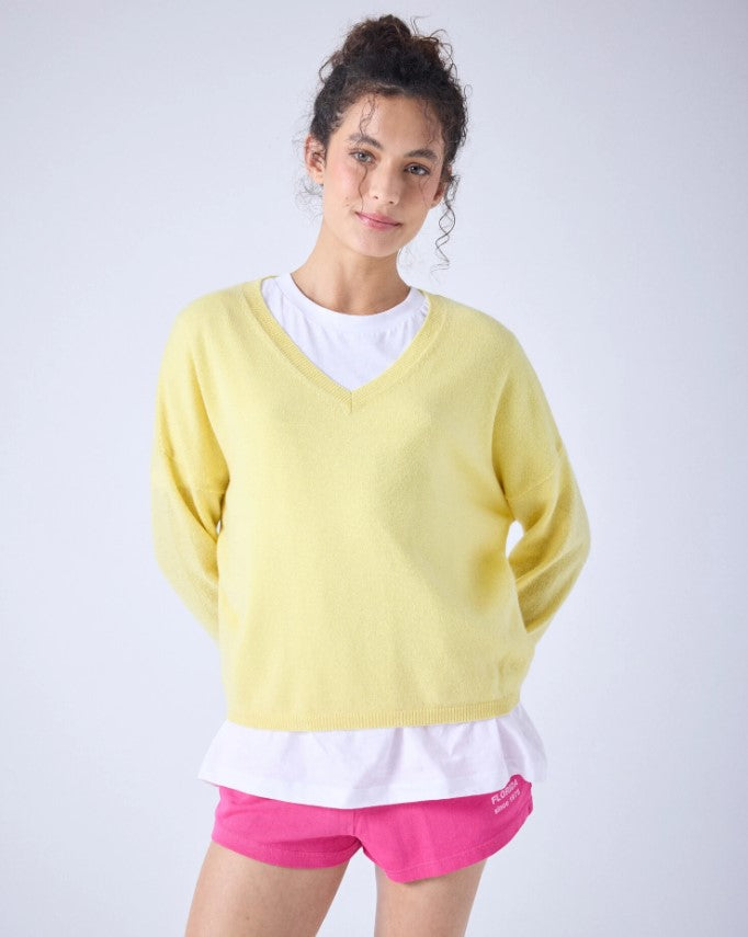 Pulls geel Absolut cashmere.