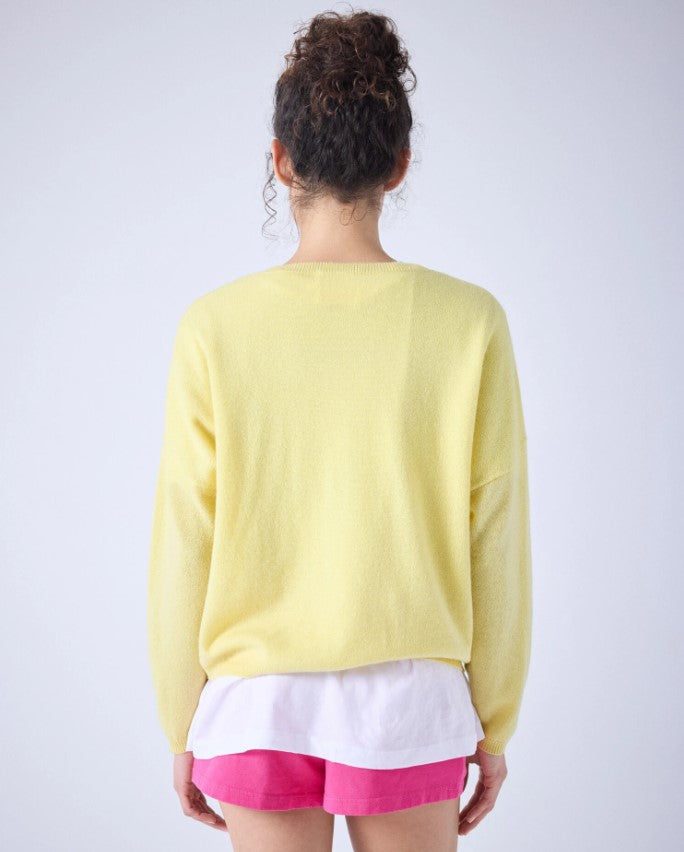 Pulls geel Absolut cashmere.