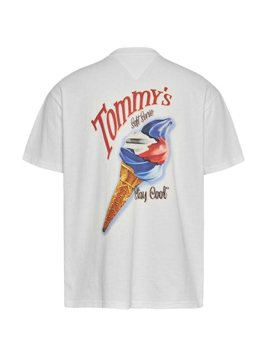 T-shirts korte mouw wit Tommy Jeans
