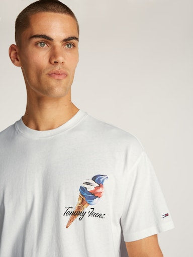 T-shirts korte mouw wit Tommy Jeans