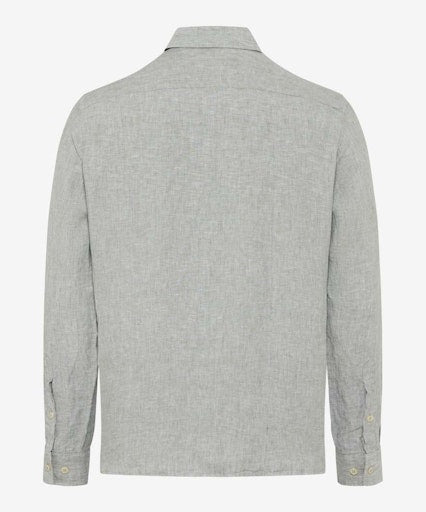 Hemden lange mouw groen BRAX