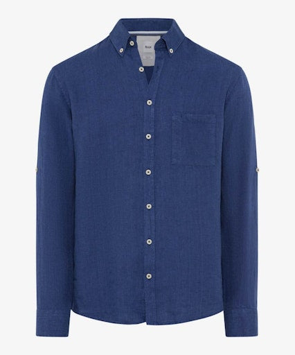 Hemden lange mouw blauw BRAX