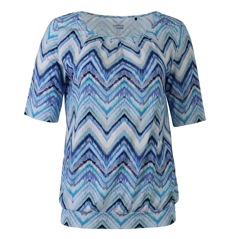 T-shirts korte mouw blauw Sommermann