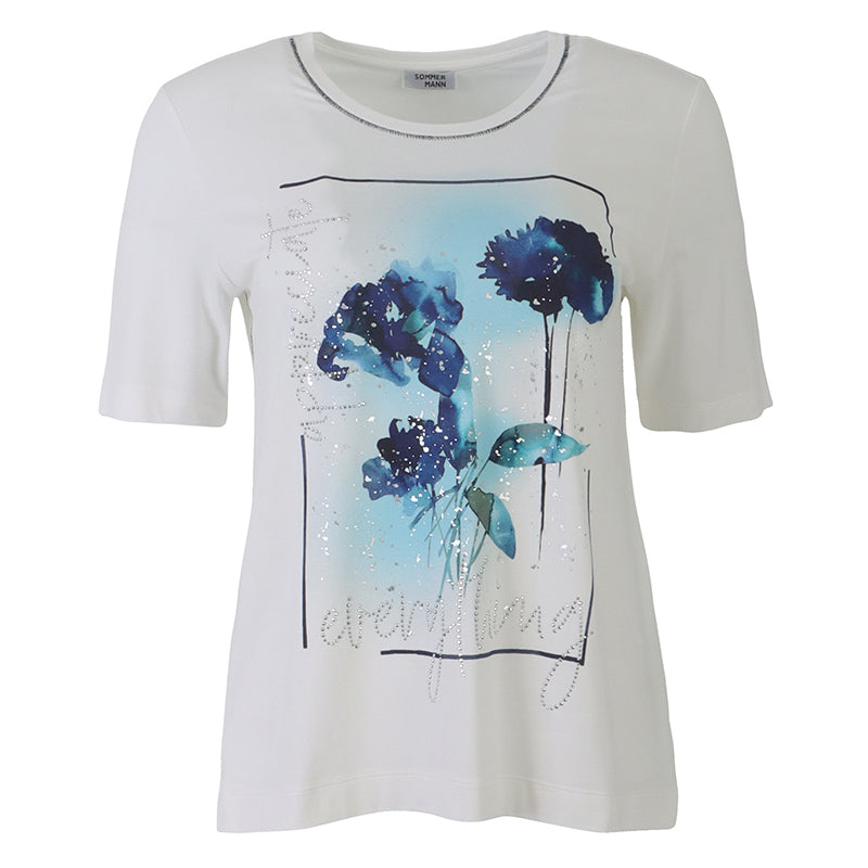 T-shirts korte mouw blauw Sommermann