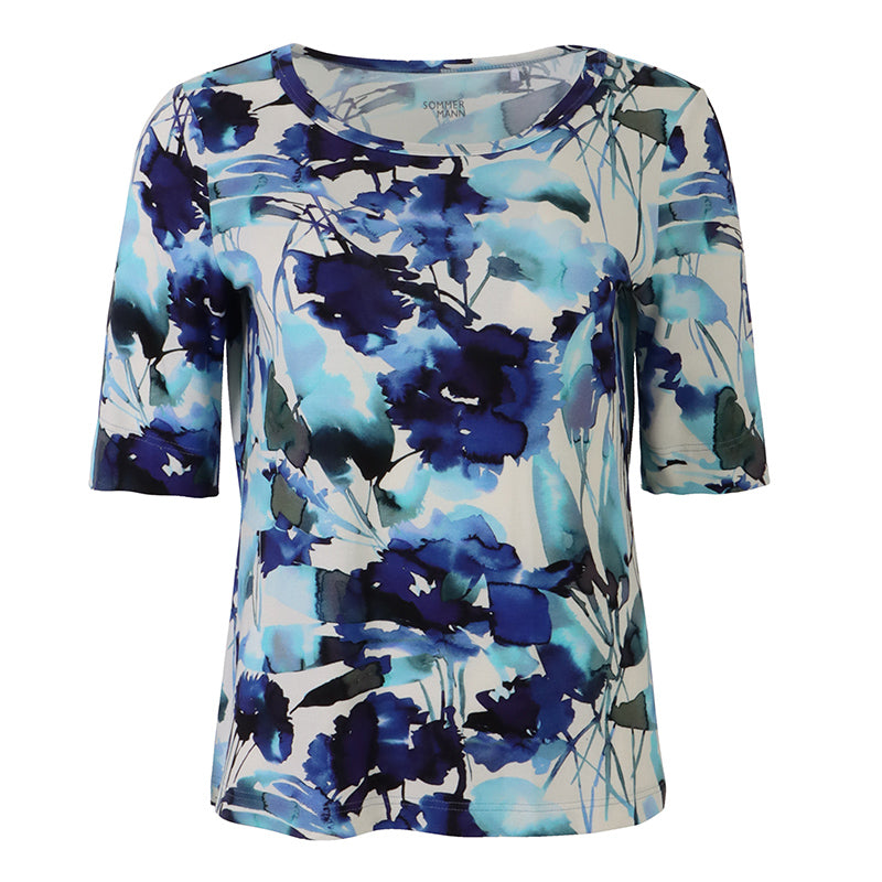 T-shirts korte mouw blauw Sommermann
