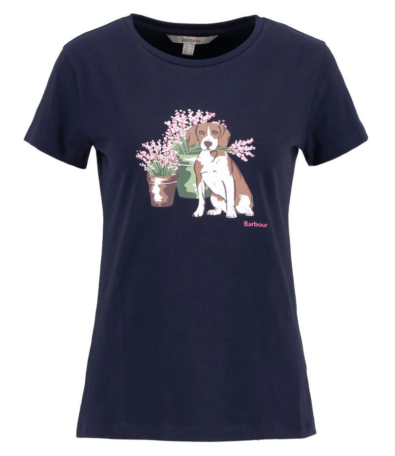 T-shirts korte mouw navy Barbour