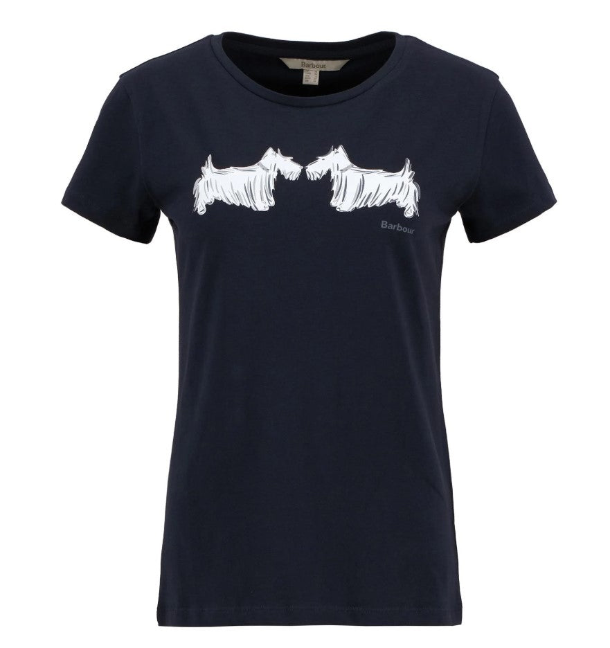 T-shirts korte mouw navy Barbour