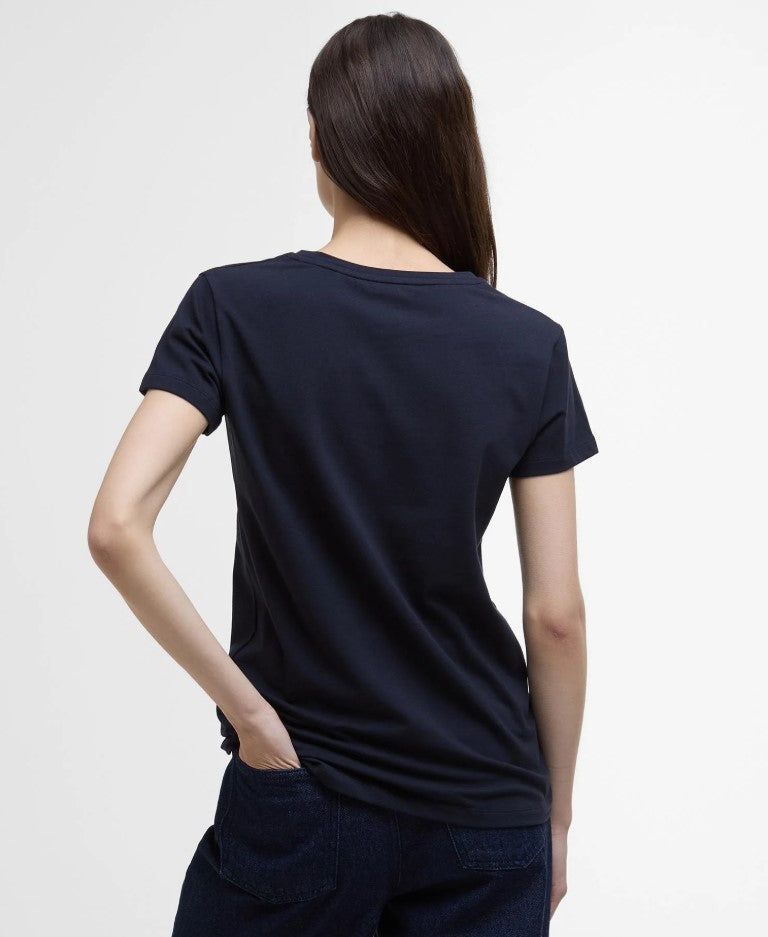 T-shirts korte mouw navy Barbour