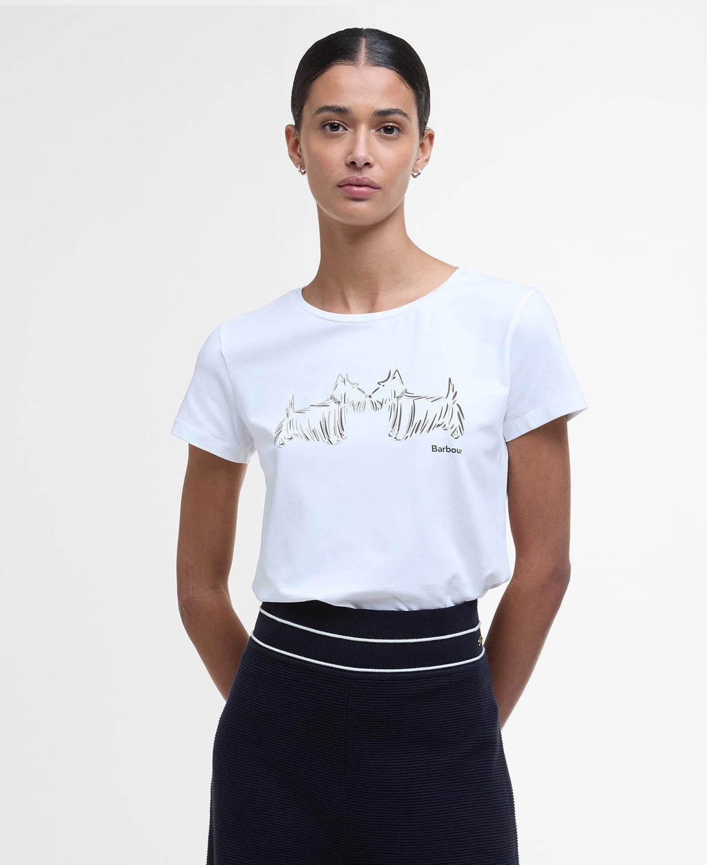 T-shirts korte mouw wit Barbour