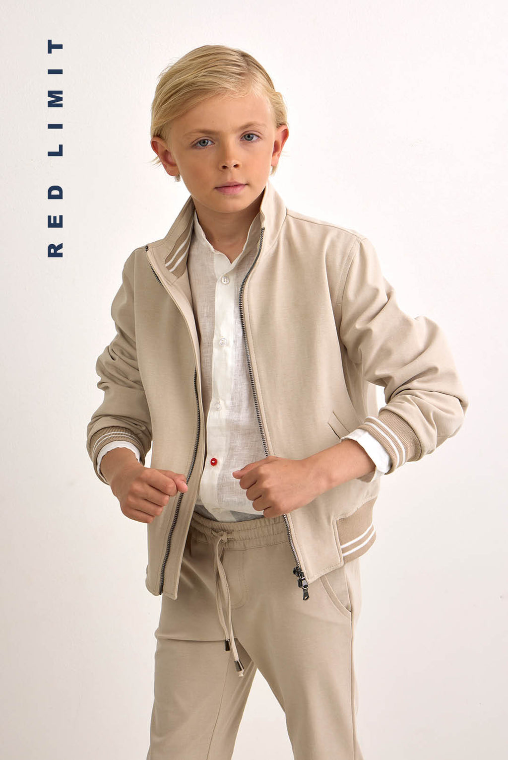 Hemden lange mouw beige Red Limit