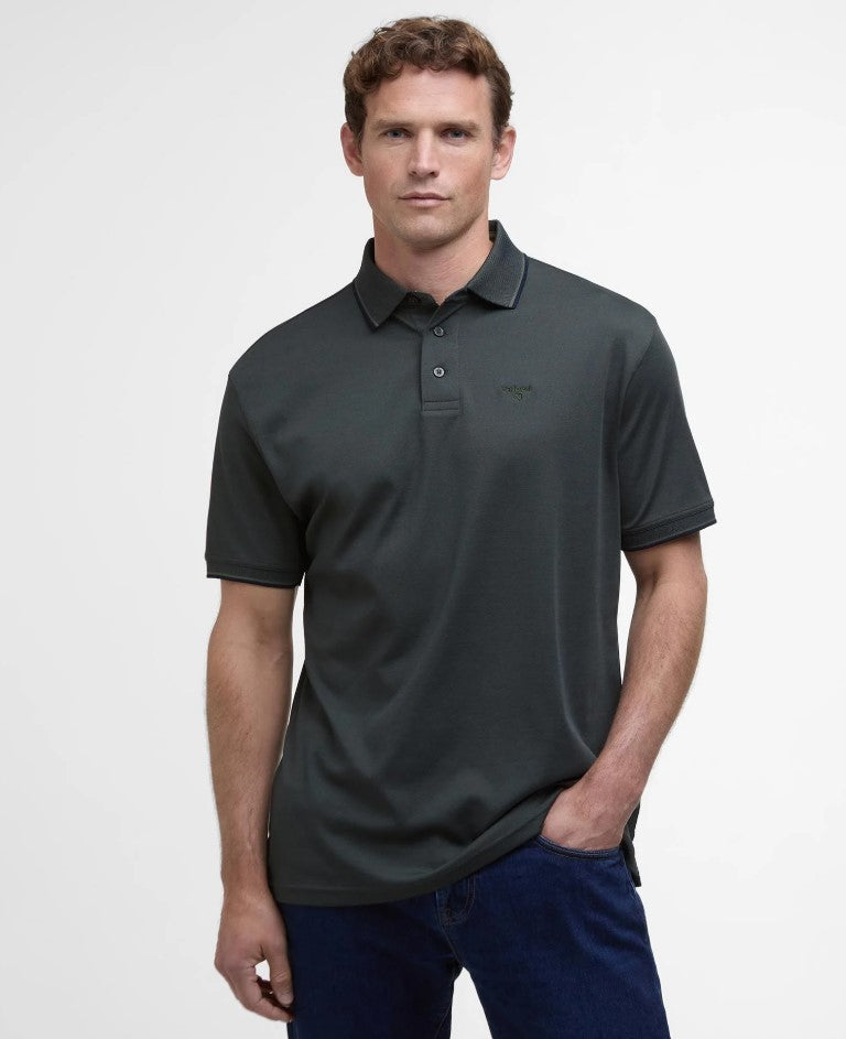 Polo's korte mouw groen Barbour