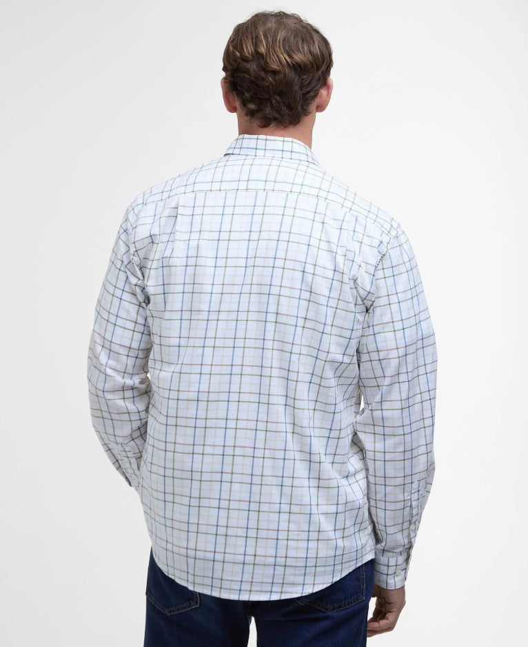 Hemden lange mouw groen Barbour