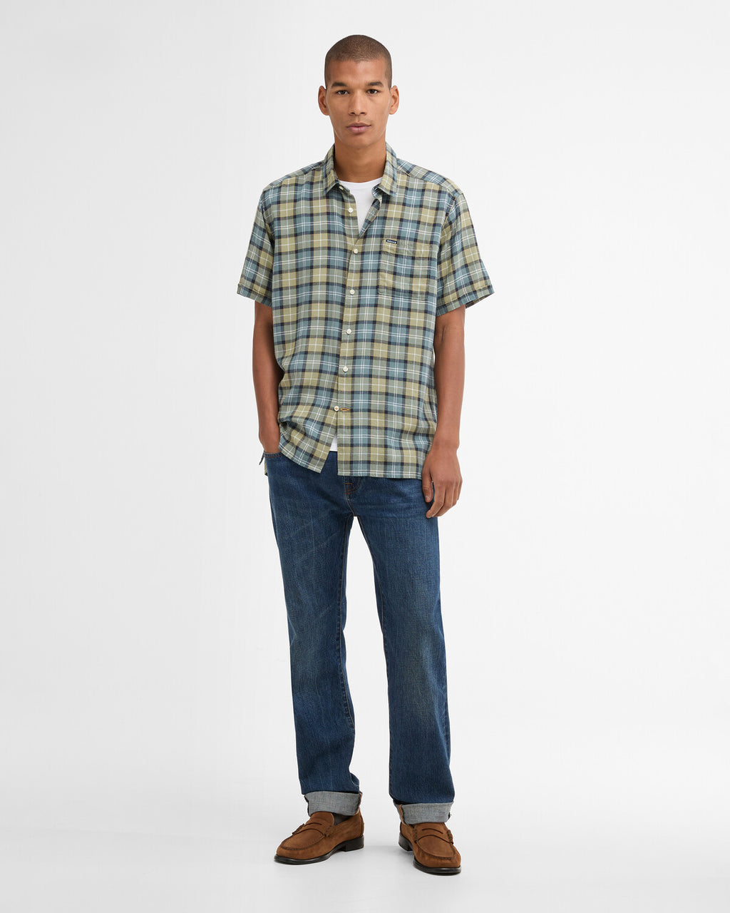 Hemden lange mouw multicolor Barbour