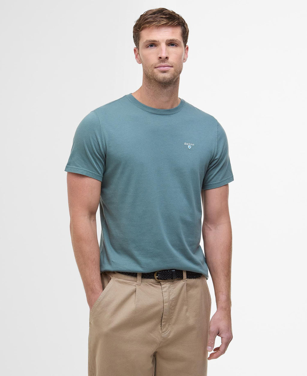 T-shirts korte mouw groen Barbour