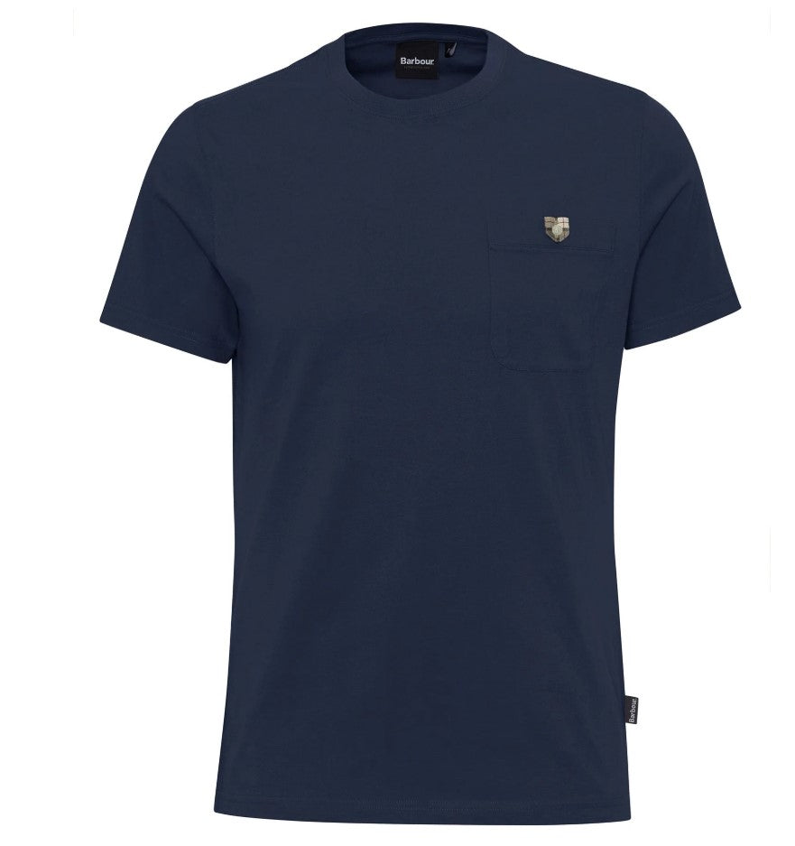 T-shirts korte mouw navy Barbour