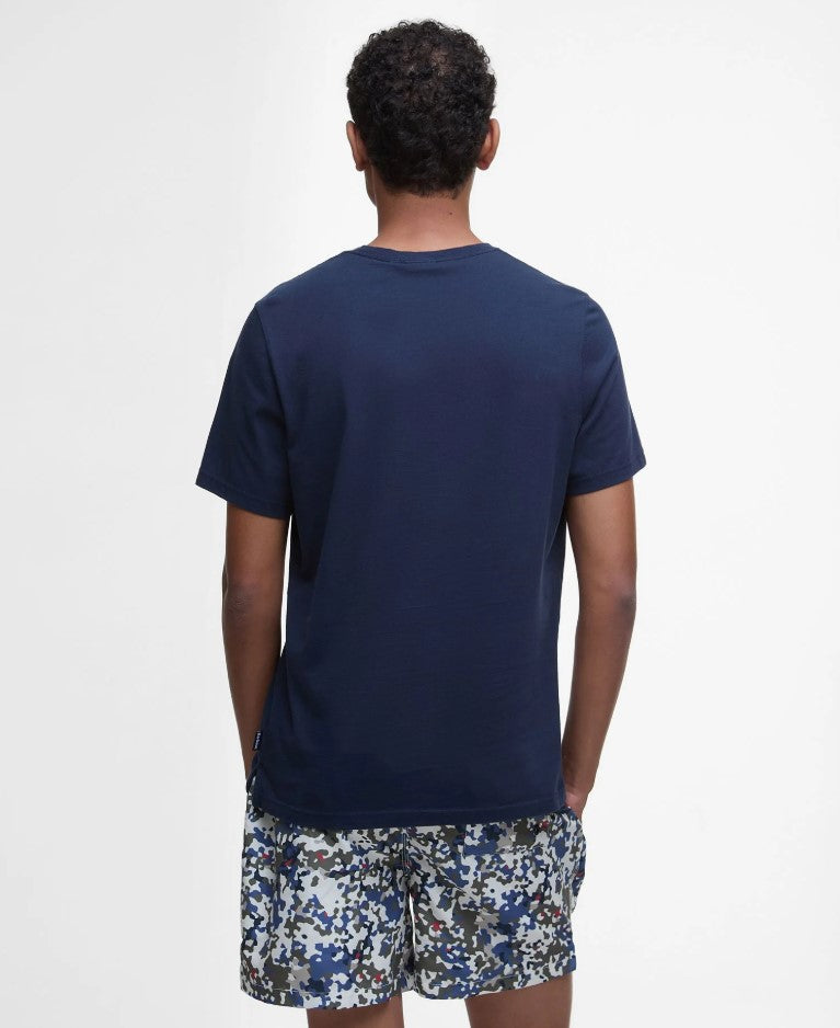 T-shirts korte mouw navy Barbour