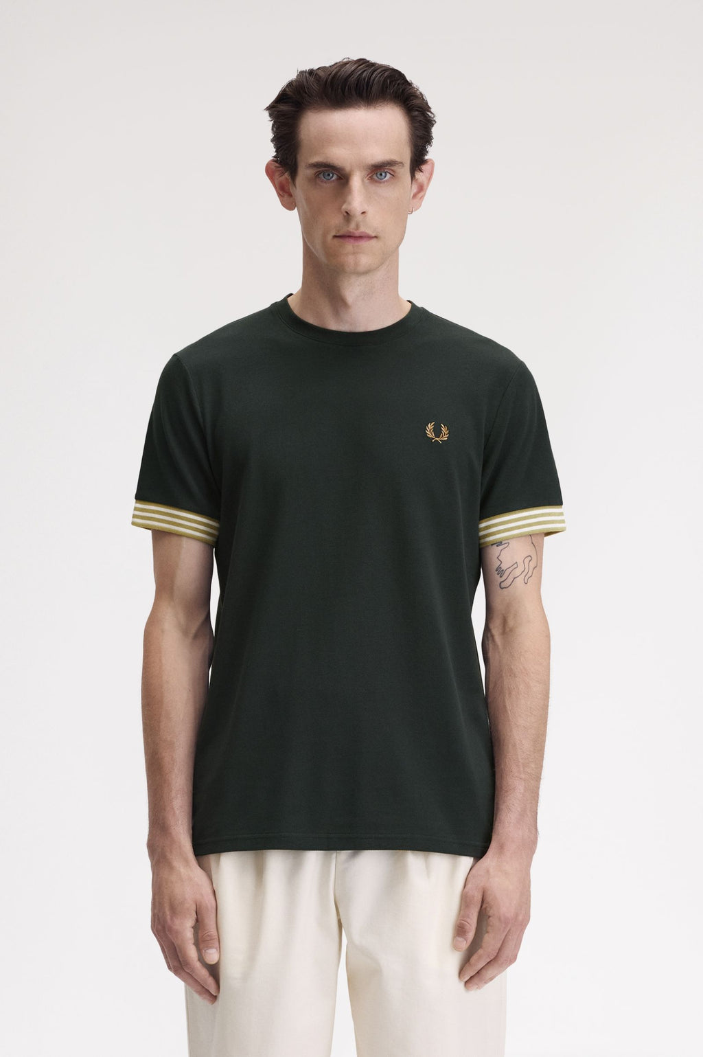 T-shirts korte mouw groen Fred Perry