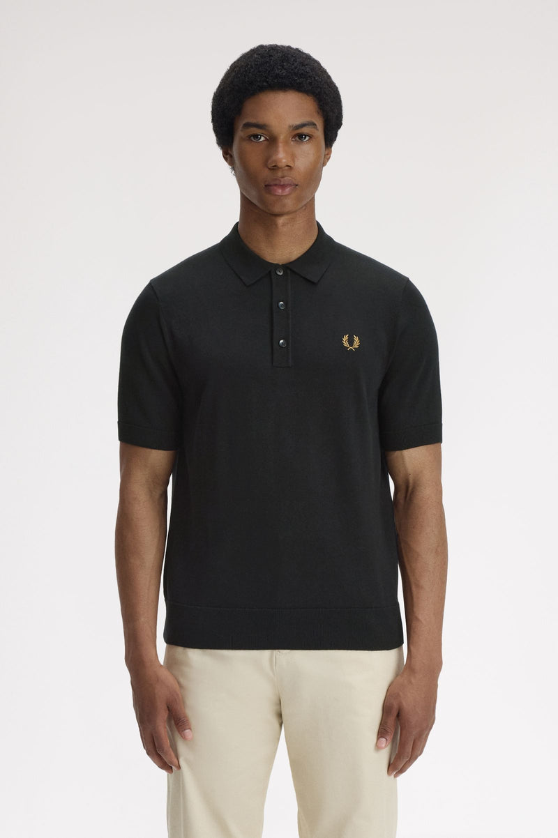 Polo's korte mouw zwart Fred Perry