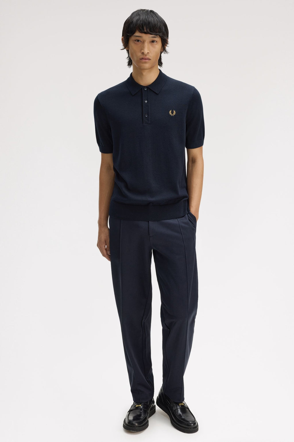 Polo's korte mouw navy Fred Perry