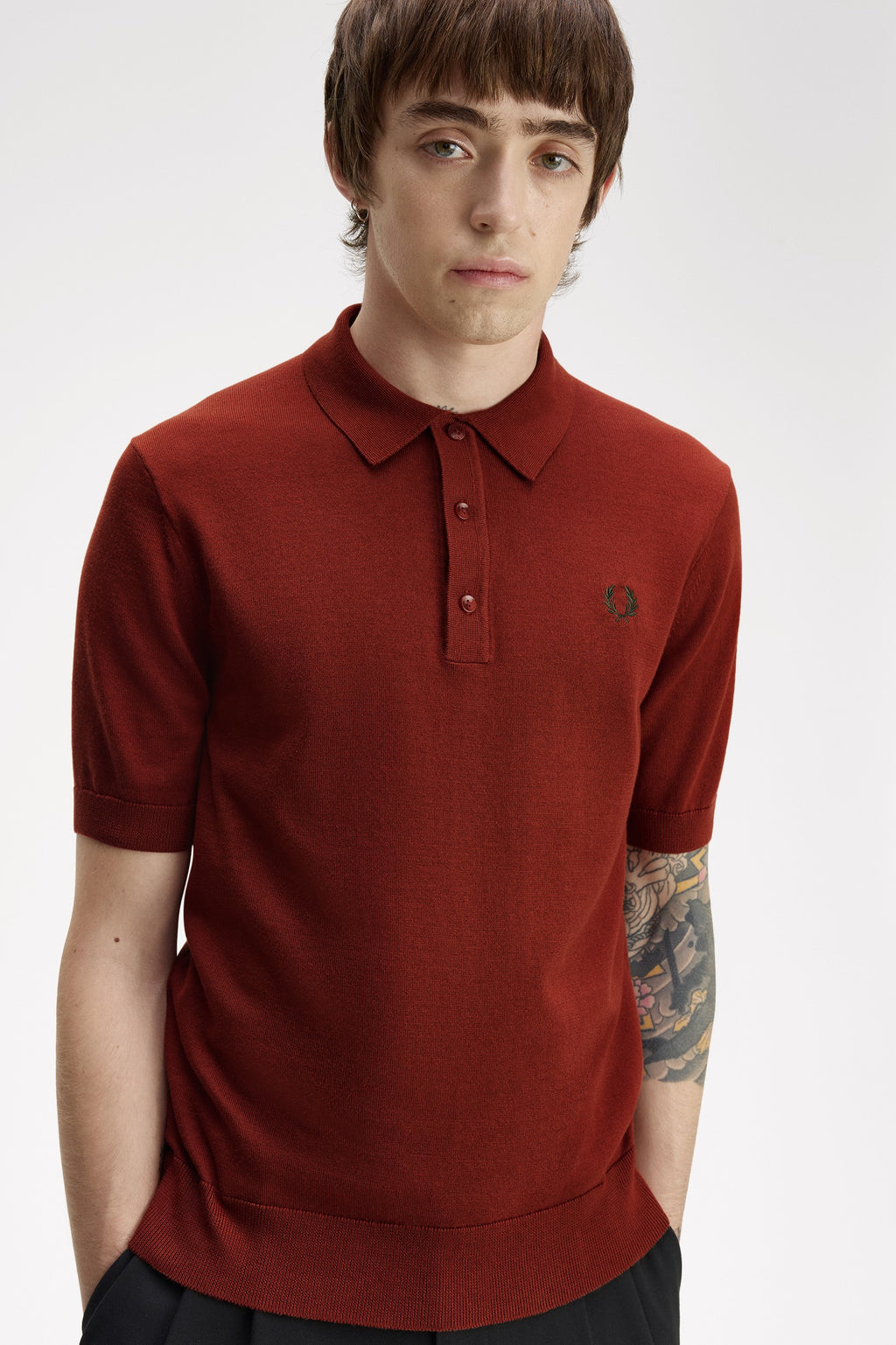 Polo's korte mouw bruin Fred Perry
