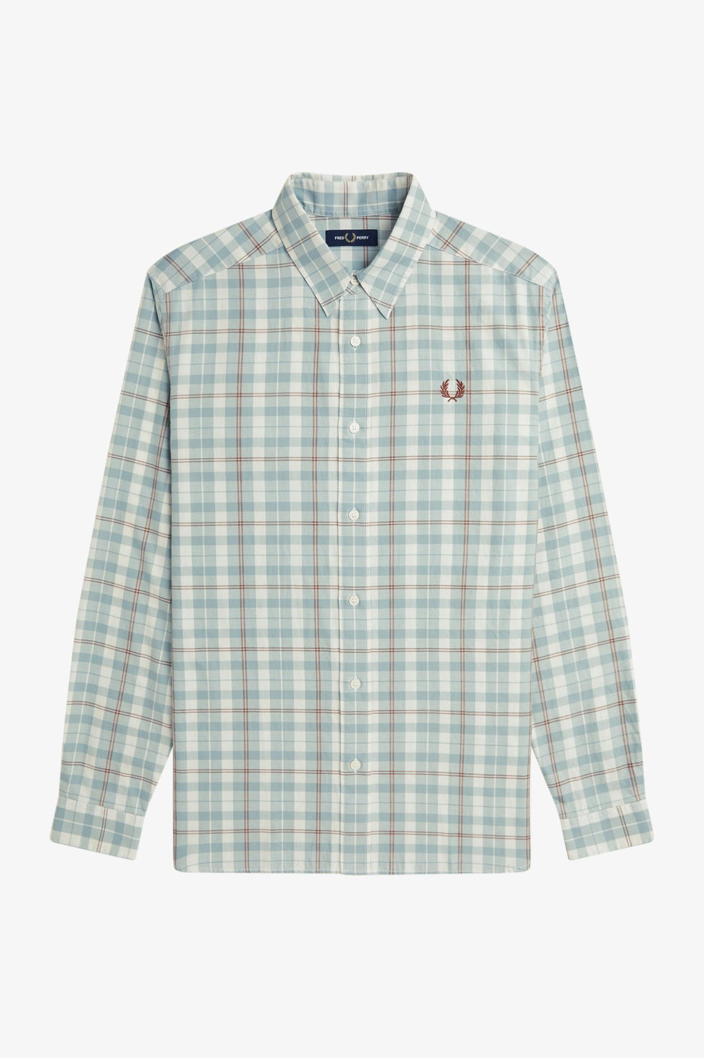 Hemden korte mouw beige Fred Perry