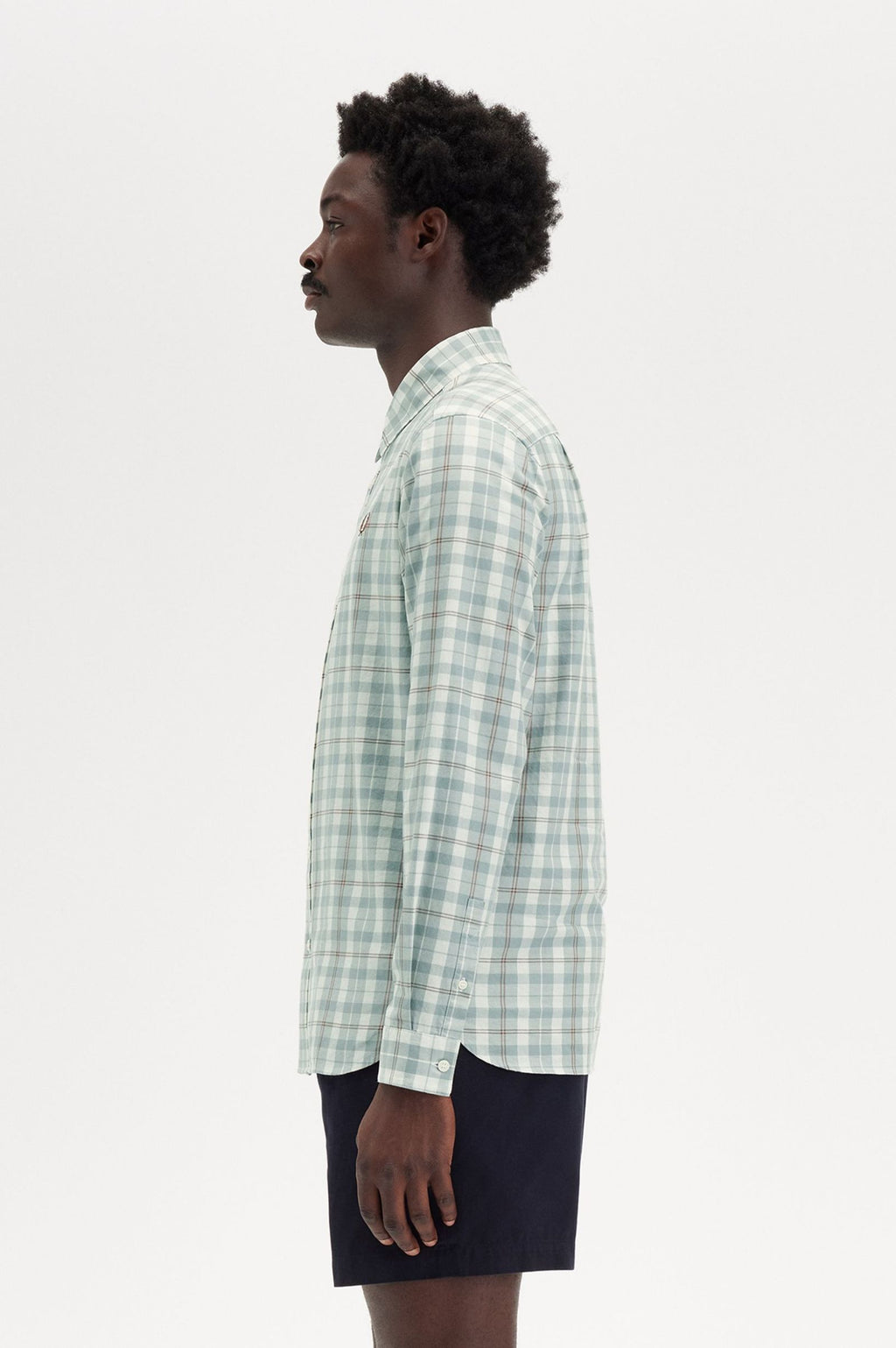 Hemden korte mouw beige Fred Perry