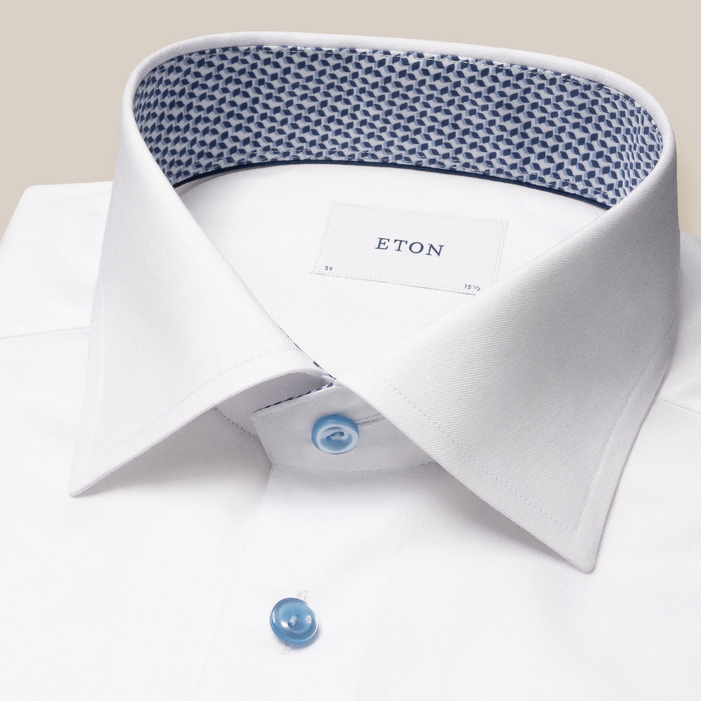 Hemden lange mouw wit ETON SHIRT
