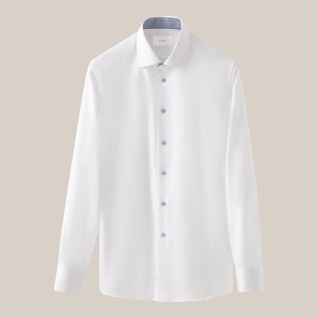 Hemden lange mouw wit ETON SHIRT