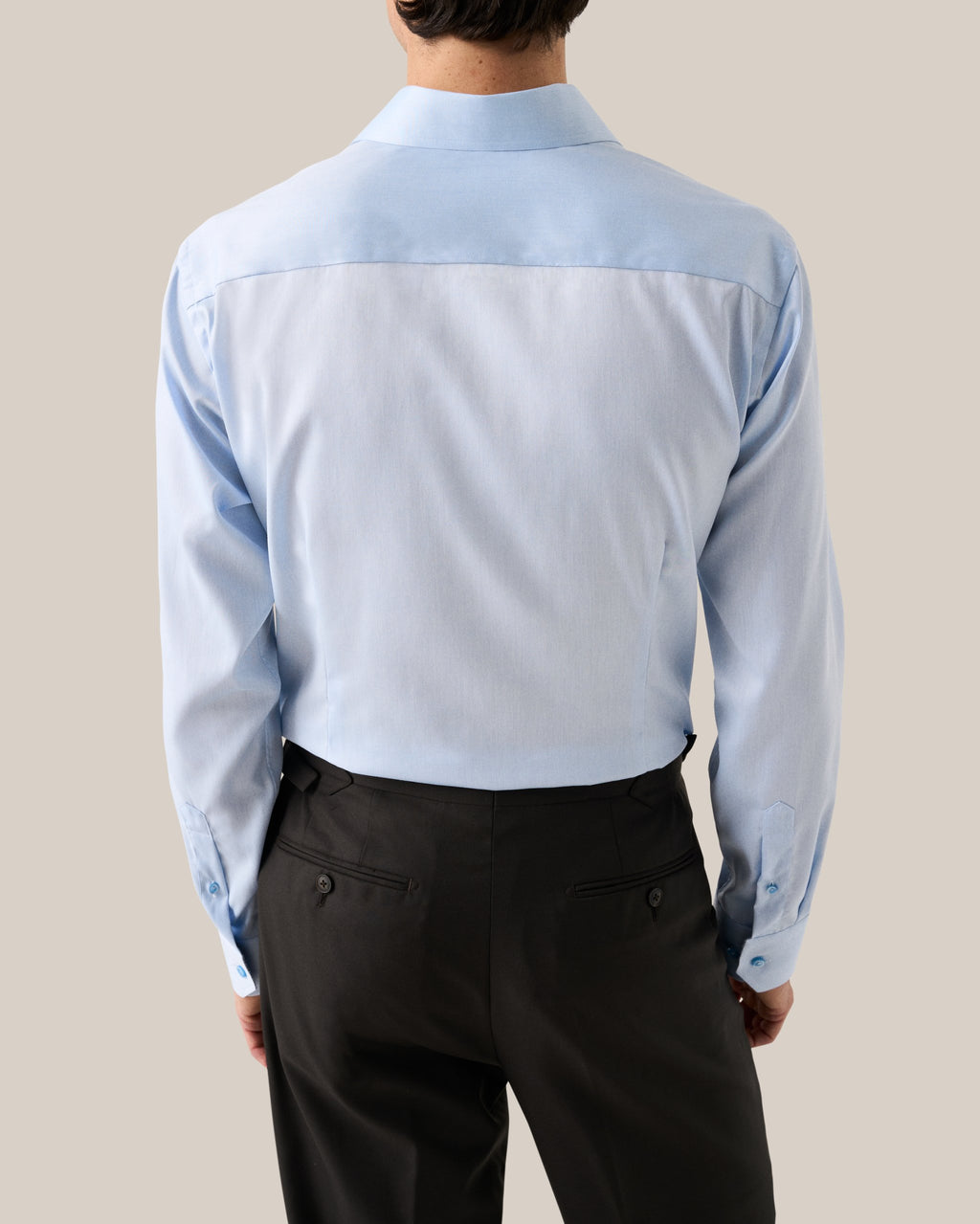 Hemden lange mouw blauw ETON SHIRT
