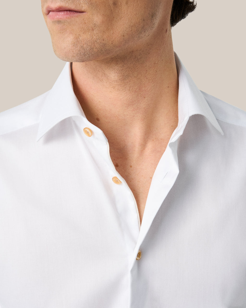 Hemden lange mouw wit ETON SHIRT