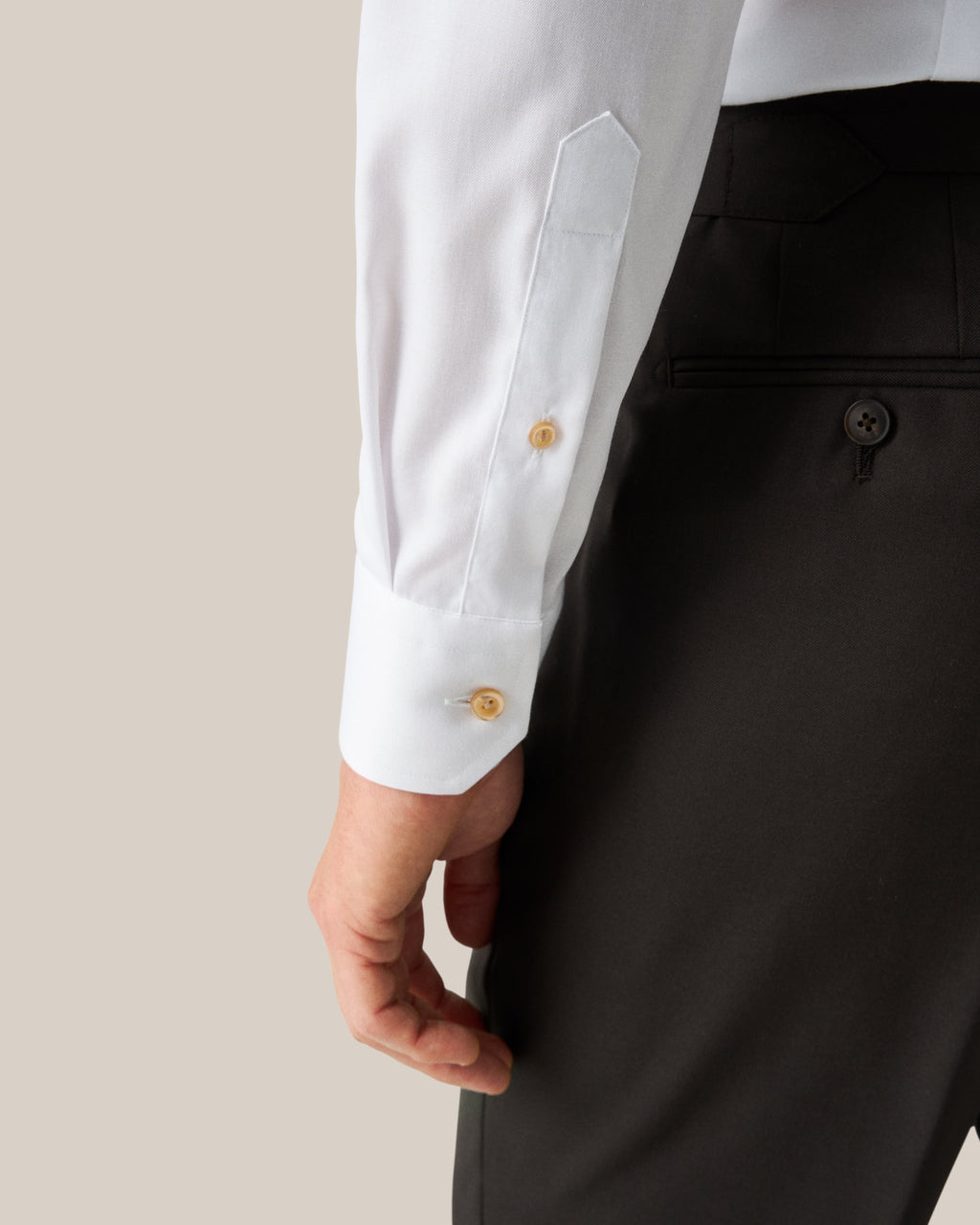 Hemden lange mouw wit ETON SHIRT
