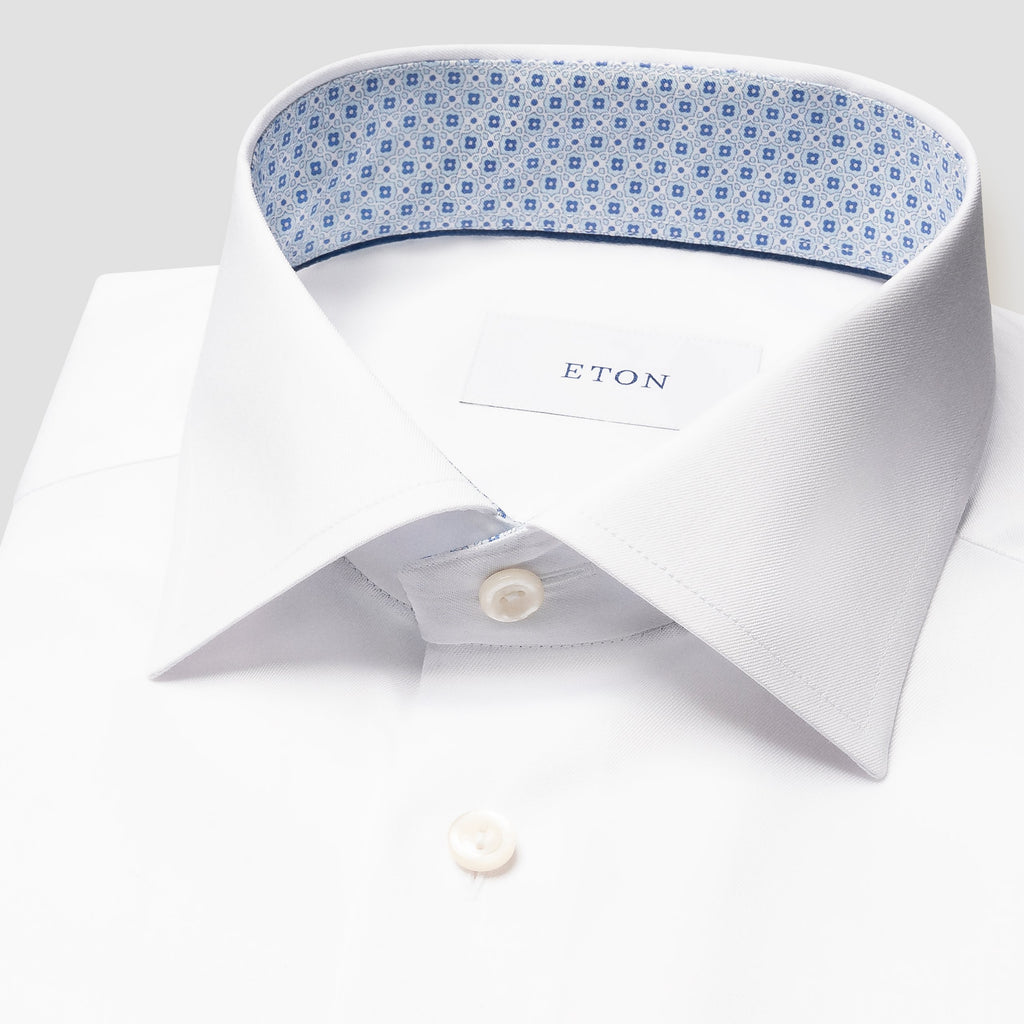 Hemden lange mouw wit ETON SHIRT