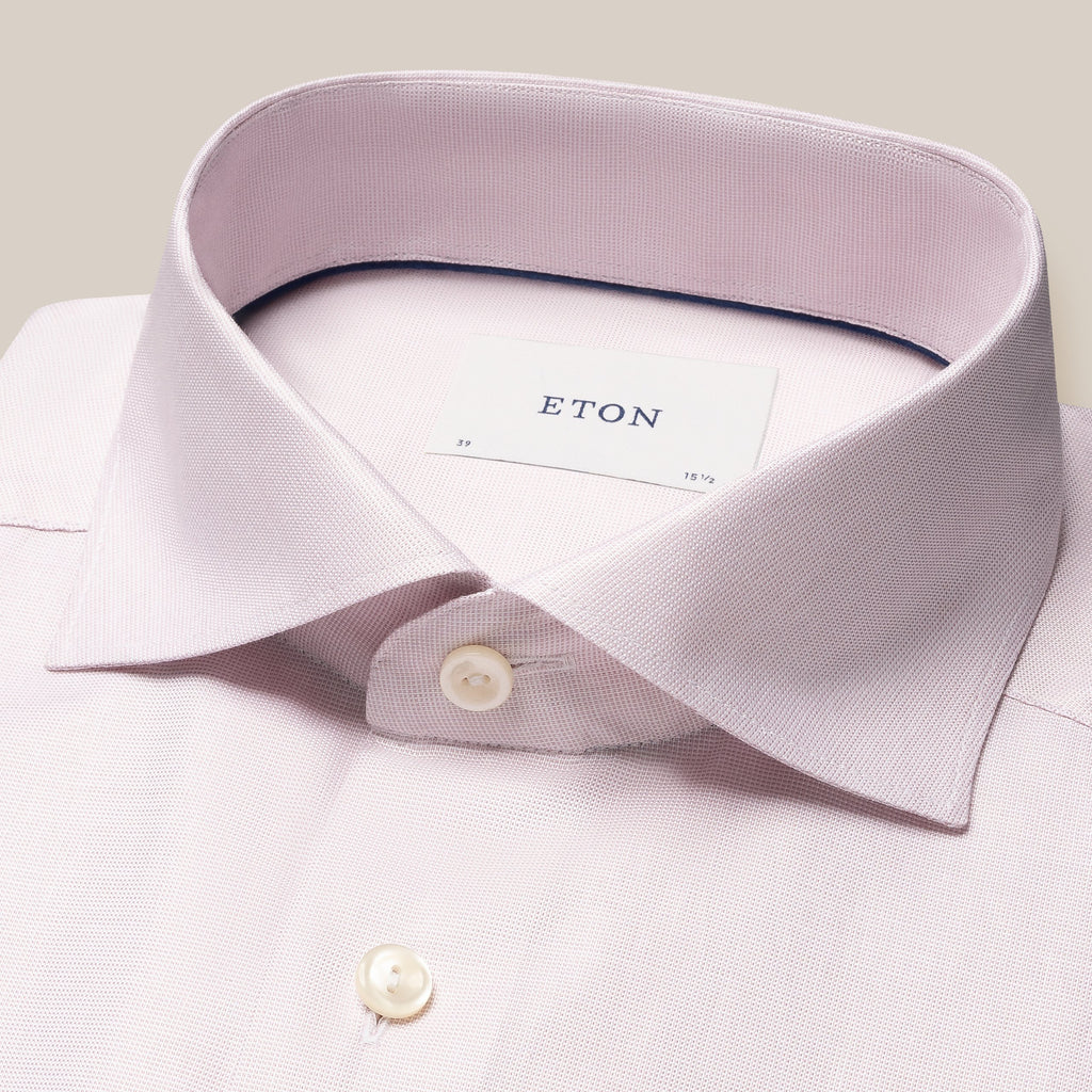 Hemden lange mouw roze ETON SHIRT