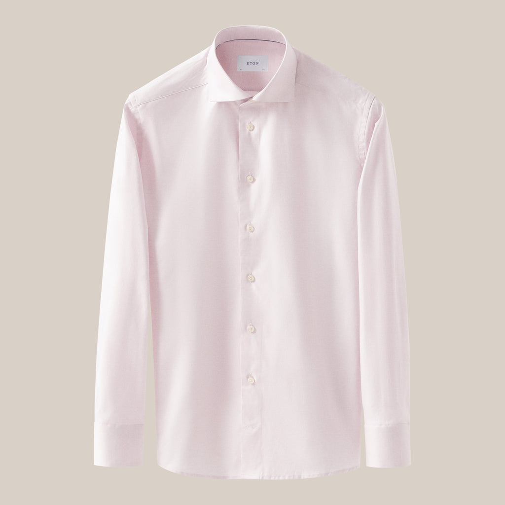 Hemden lange mouw roze ETON SHIRT