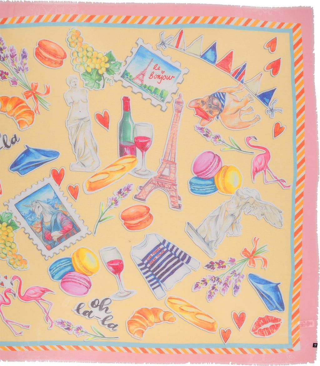 Sjaals multicolor Fraas